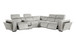 1224 - 6-Piece L-Shaped Sectional Sofa In With 3 Power Recliners & Power Headrests