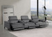 1246 - Modular Power Triple Reclining Dual Console Sofa With Power Reclining Headrests