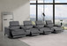 1246 - Modular Power Triple Reclining Triple Console Sofa With Power Reclining Headrests