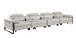 1246 - Modular Power Triple Reclining Triple Console Sofa With Power Reclining Headrests