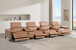 1246 - Modular Power Triple Reclining Triple Console Sofa With Power Reclining Headrests