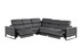 1246 - 5-Piece L-Shaped Modular Power Reclining Sectional With Power Headrests