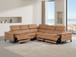 1246 - 5-Piece L-Shaped Modular Power Reclining Sectional With Power Headrests
