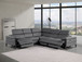 1246 - 5-Piece L-Shaped Modular Power Reclining Sectional With Power Headrests