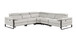 1246 - 5-Piece L-Shaped Modular Power Reclining Sectional With Power Headrests