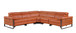 1246 - 5-Piece L-Shaped Modular Power Reclining Sectional With Power Headrests