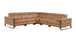 1246 - 5-Piece L-Shaped Modular Power Reclining Sectional With Power Headrests