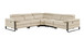 1246 - 5-Piece L-Shaped Modular Power Reclining Sectional With Power Headrests