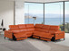 1246 - 5-Piece L-Shaped Modular Power Reclining Sectional With Power Headrests