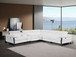 1246 - 6-Piece L-Shaped Modular Power Reclining Sectional With 3 Power Recliners And Power Headrests
