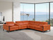 1246 - 6-Piece L-Shaped Modular Power Reclining Sectional With 3 Power Recliners And Power Headrests