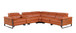 1246 - 6-Piece L-Shaped Modular Power Reclining Sectional With 3 Power Recliners And Power Headrests