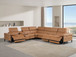 1246 - 7-Piece L-Shaped Modular Power Reclining Sectional With 3 Power Recliners And Power Headrests
