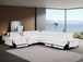 1246 - 7-Piece L-Shaped Modular Power Reclining Sectional With 3 Power Recliners And Power Headrests