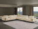 1246 - 8-Piece L-Shaped Modular Power Reclining Sectional With 3 Power Recliners And Power Headrests