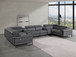 1246 - 8-Piece U-Shaped Modular Power Reclining Sectional With 2 Power Recliners And Power Headrests