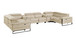 1246 - 8-Piece U-Shaped Modular Power Reclining Sectional With 2 Power Recliners And Power Headrests