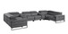 1246 - 8-Piece U-Shaped Modular Power Reclining Sectional With 2 Power Recliners And Power Headrests