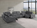 1246 - 8-Piece U-Shaped Modular Power Reclining Sectional With 2 Power Recliners And Power Headrests