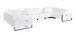 1246 - 8-Piece U-Shaped Modular Power Reclining Sectional With 4 Power Recliners And Power Headrest