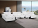 1246 - 8-Piece U-Shaped Modular Power Reclining Sectional With 4 Power Recliners And Power Headrest