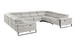 1246 - 8-Piece U-Shaped Modular Power Reclining Sectional With 4 Power Recliners And Power Headrests