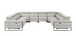 1246 - 8-Piece U-Shaped Modular Power Reclining Sectional With 4 Power Recliners And Power Headrests