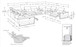 1246 - 12-Piece U-Shaped Modular Power Reclining Sectional With 4 Power Recliners And Power Headrests