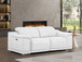 2679 - Genuine Leather Loveseat With Dual Power Recliners