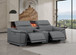 2679 - Genuine Leather Console Loveseat With Dual Power Recliners