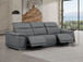 2679 - Genuine Leather Sofa With Dual Power Recliners