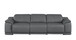 2679 - Genuine Leather Sofa With 3 Power Recliners