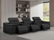 2679 - Genuine Leather Sofa With 3 Power Recliners & Dual Storage Consoles