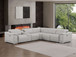 2679 - 6-Piece L-Shaped Power Reclining Sectional In Genuine Leather (3 Recliners)