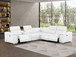 2679 - 6-Piece L-Shaped Power Reclining Sectional In Genuine Leather (3 Recliners)