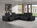 2679 - 6-Piece L-Shaped Power Reclining Sectional In Genuine Leather (3 Recliners)