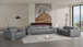 2679 - Power Reclining Sofa, Loveseat & Chair Set In Genuine Leather (5 Recliners)