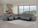 2679 - 7-Piece L-Shaped Power Reclining Sectional In Genuine Leather (4 Recliners)