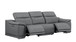 2679 - Power Reclining Sofa, Console Loveseat & Chair Set In Genuine Leather (5 Recliners)