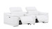 2679 - Power Reclining Sofa, Console Loveseat & Chair Set In Genuine Leather (5 Recliners)