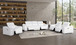 2679 - Power Reclining Sofa, Console Loveseat & Chair Set In Genuine Leather (5 Recliners)