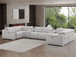 2679 - 8-Piece U-Shaped Power Reclining Sectional In Genuine Leather (2 Recliners)