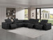 2679 - 8-Piece L-Shaped Power Reclining Sectional In Genuine Leather (3 Recliners)
