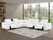 2679 - 8-Piece L-Shaped Power Reclining Sectional In Genuine Leather (3 Recliners)