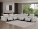 2679 - 8-Piece L-Shaped Power Reclining Sectional In Genuine Leather (4 Recliners)