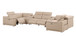 2679 - 8-Piece U-Shaped Power Reclining Sectional In Genuine Leather (4 Recliner)