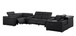 2679 - 8-Piece U-Shaped Power Reclining Sectional In Genuine Leather (4 Recliner)
