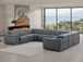 2679 - 8-Piece U-Shaped Power Reclining Sectional In Genuine Leather (4 Recliners)