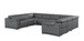 2679 - 8-Piece U-Shaped Power Reclining Sectional In Genuine Leather (4 Recliners)