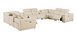 9762 - 10-Piece U Shaped Sectional Sofa With 4 Power Recliners